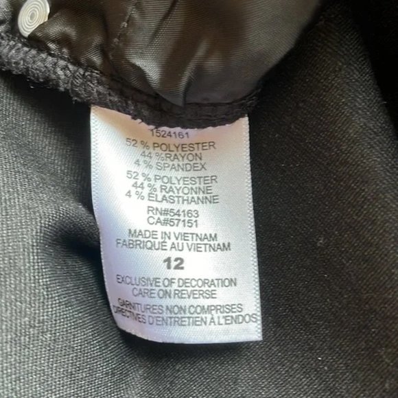 Karl Lagerfeld Herringbone Pants - Blue - Size: 12 - Picture 5 of 5